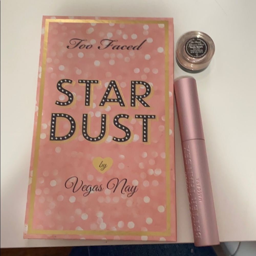 Too Faced Star Dust palette w/ mascara and pigment